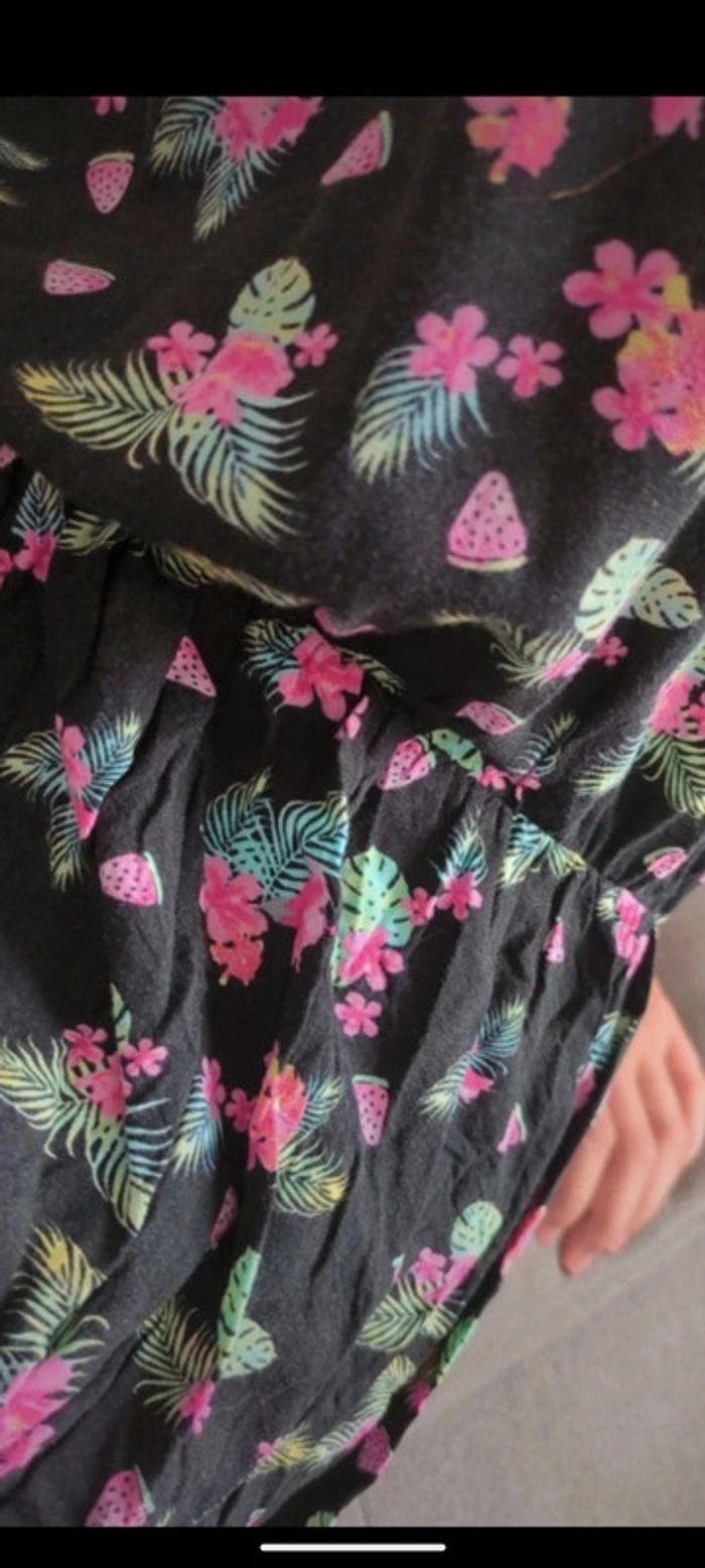 Sublime robe noire fleuri sheryne - photo numéro 3