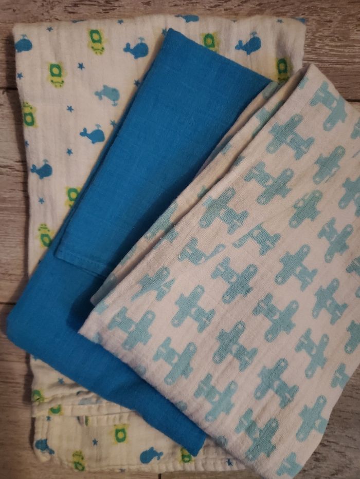 3 langes pour bebe - photo numéro 2