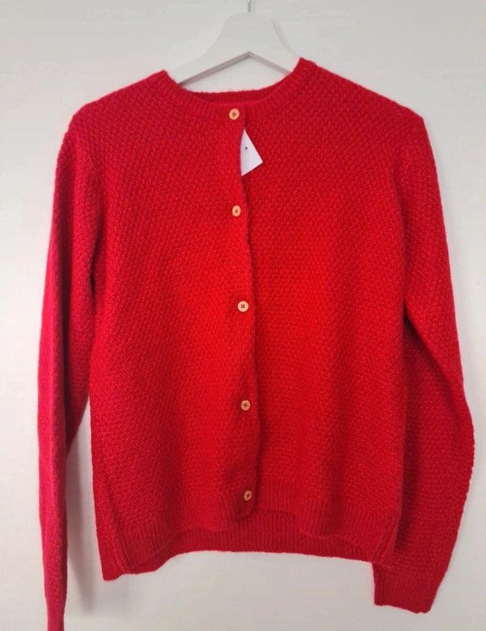 Gilet fille rouge Vertbaudet 14 ans