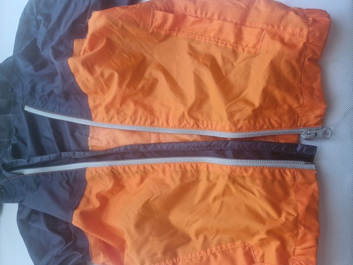 Veste imperméable mixte 4 ans Quechua - Décathlon Bleu marine orange - photo numéro 5