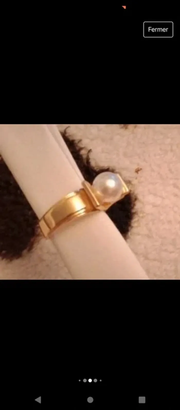 Bague élégante pierre synthétique et strass - photo numéro 6