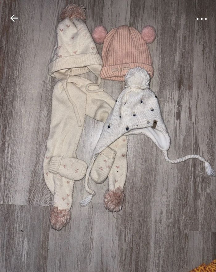 Bonnet et écharpe bébé fille