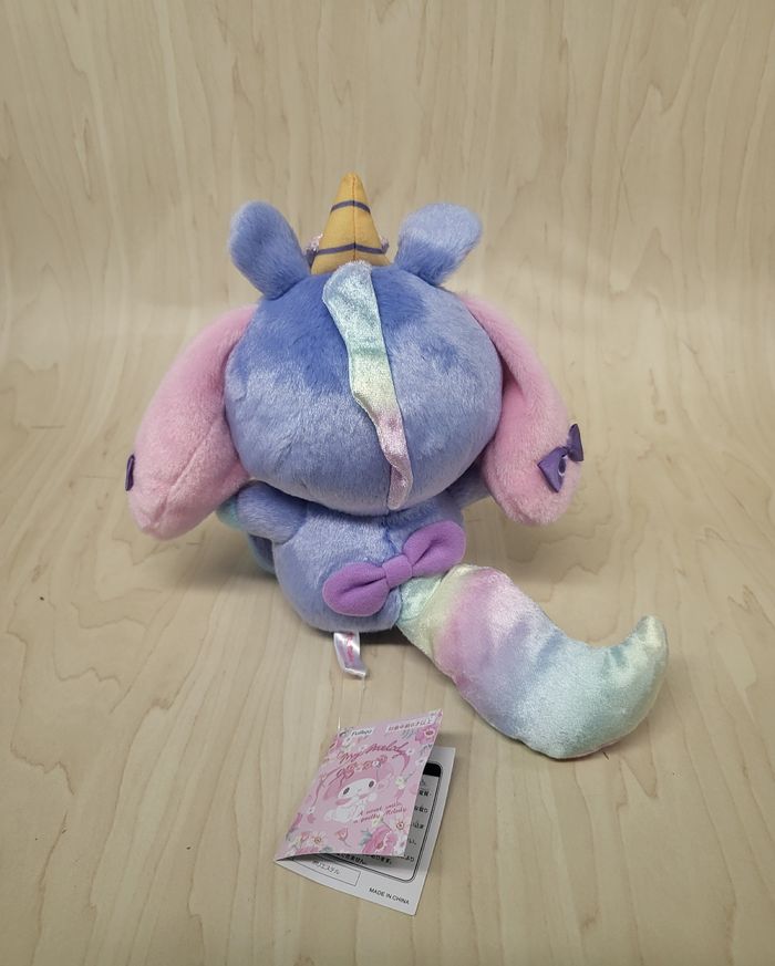 Petite peluche Sanrio My Melody Licorne bleue - photo numéro 2