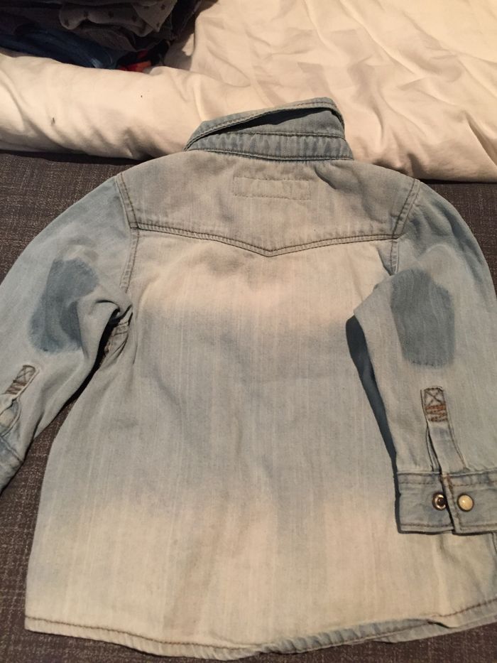 Chemise 4/6mois jean H&M - photo numéro 3