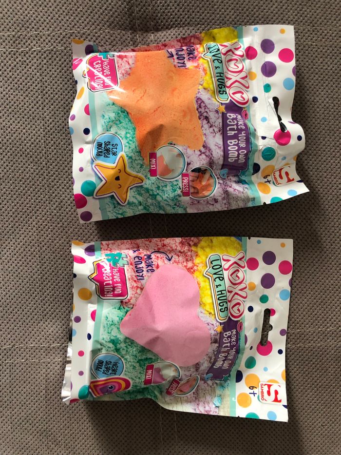 Lot de 2 sachets neufs - Création bombe de bain
