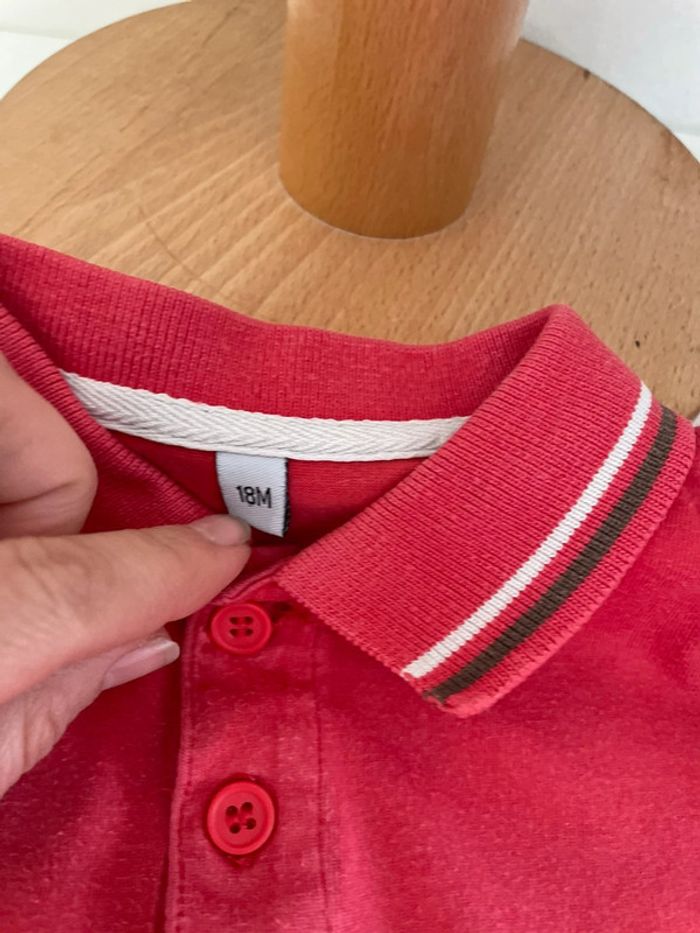 Polo garçon bébé rouge - photo numéro 4