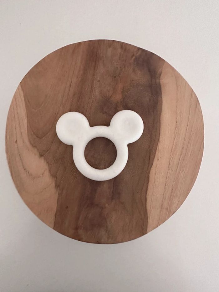 Anneau dentition Mickey blanc