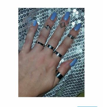 Lot bagues de phalange coloris argenté Pimkie TBE 💍