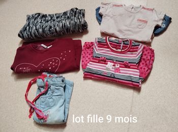 Lot fille 9 mois