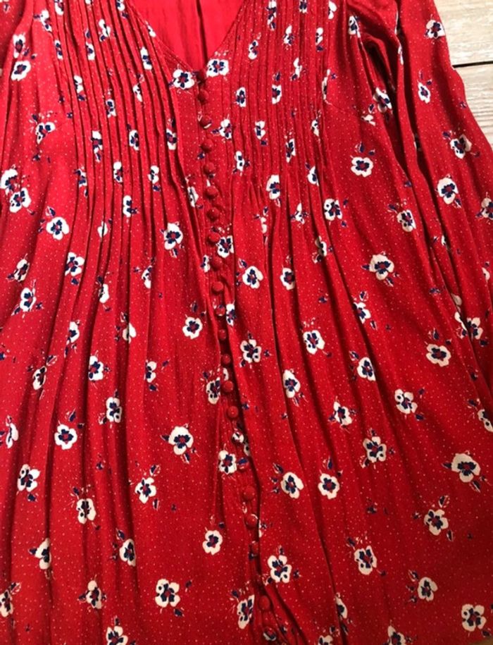 Robe Sézane rouge à fleurs 🌺 - photo numéro 5