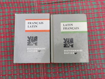 Lot de 2 dictionnaires latin-français