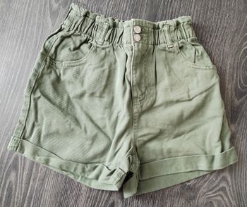 Short jean kaki 34 XS H&M NEUF