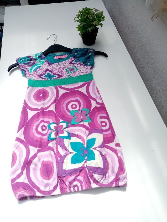 Robe fleurie /fille /desigual/4 ans - photo numéro 3