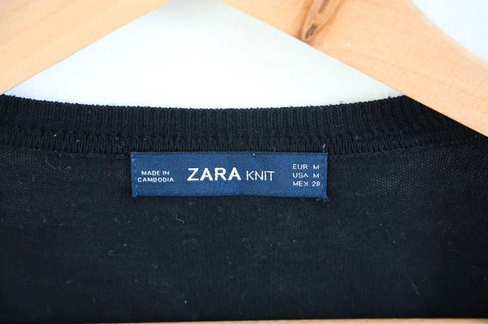 C40 pull noir/blanc Zara M - photo numéro 3