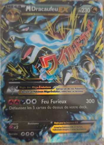 Vends méga Dracaufeu ex 2014