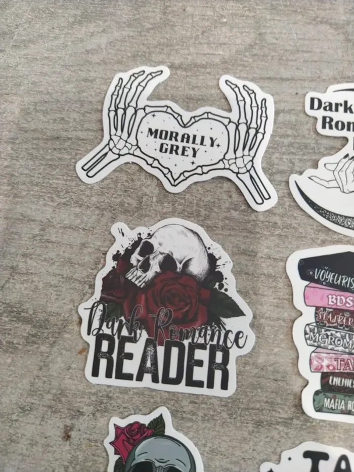 Lot d'autocollants dark romance (lot C) - photo numéro 5