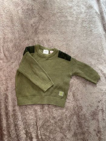 Pull ZARA vert kaki