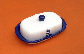 Beurrier Céramique décor Phare Maritime