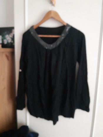 Tunique noire sequins