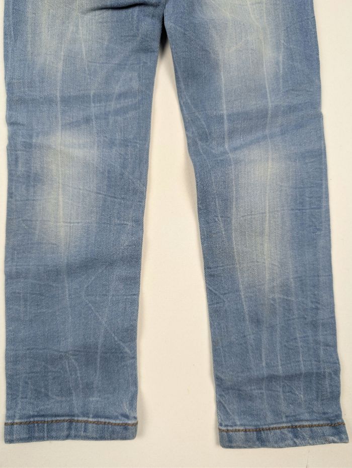 Jean slim bleu clair délavé - 110 (5 ans) - Taille élastiquée - photo numéro 6