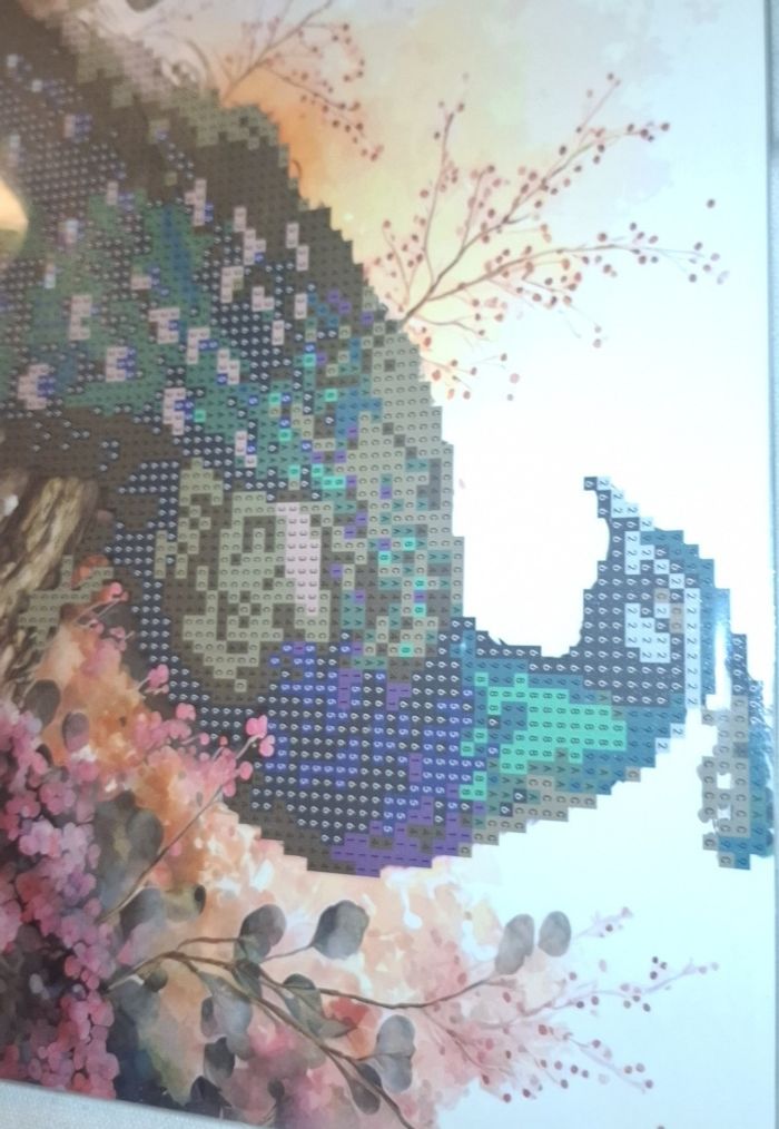 Diamond painting paon a faire - photo numéro 1