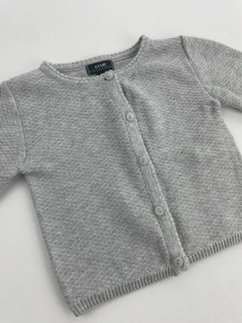 Gilet gris bébé fille – Kiabi – 1 mois (52-55 cm)