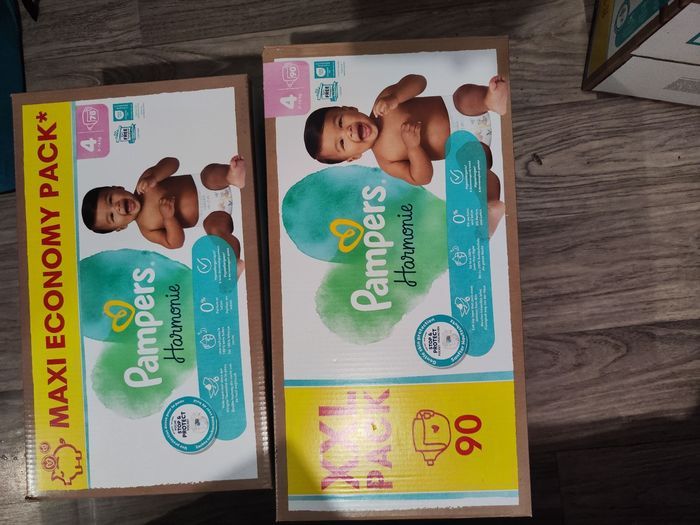 Couches Pampers harmonie taille 4 - photo numéro 4