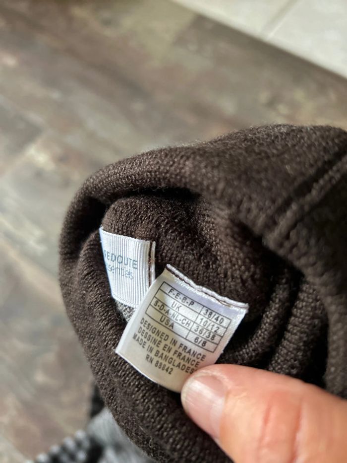 Pull rayé col rayé 50% laine mérinos - photo numéro 5