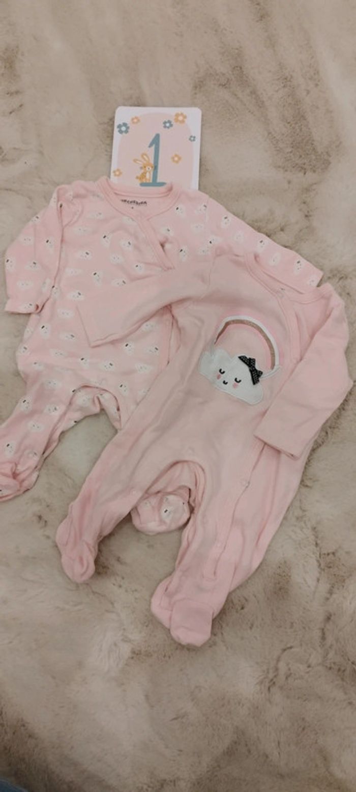Lot 2 pyjamas nuage