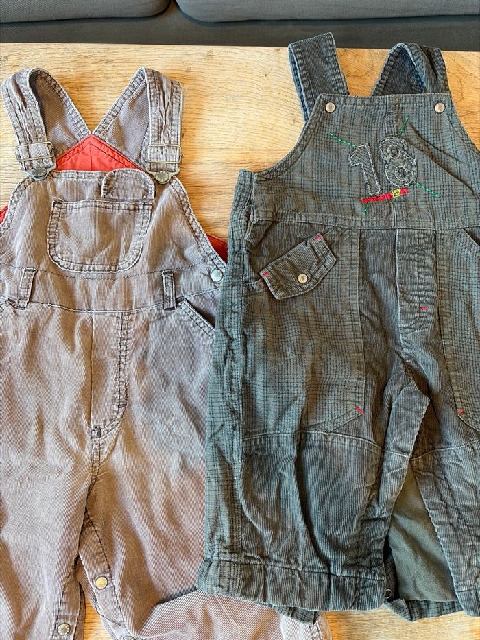 Lot de 2 salopettes garçon