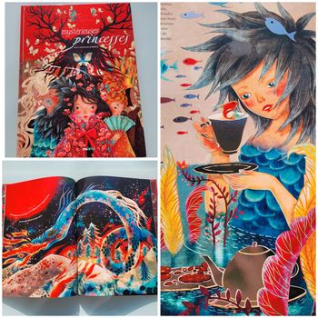 Magnifique livre Mystérieuses Princesses avec des touches métallisées (40)