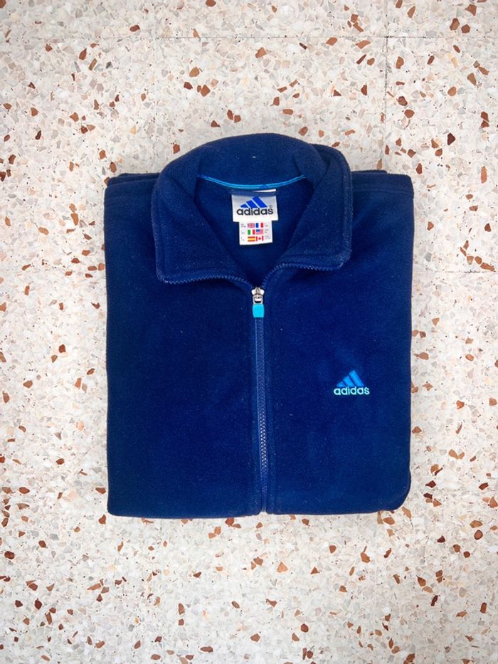 TrackJacket, polaire, Adidas bleu marine rétro Y2K- très bon état