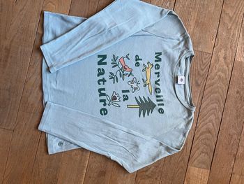 Tee-shirt vert Petit Bateau 10 ans