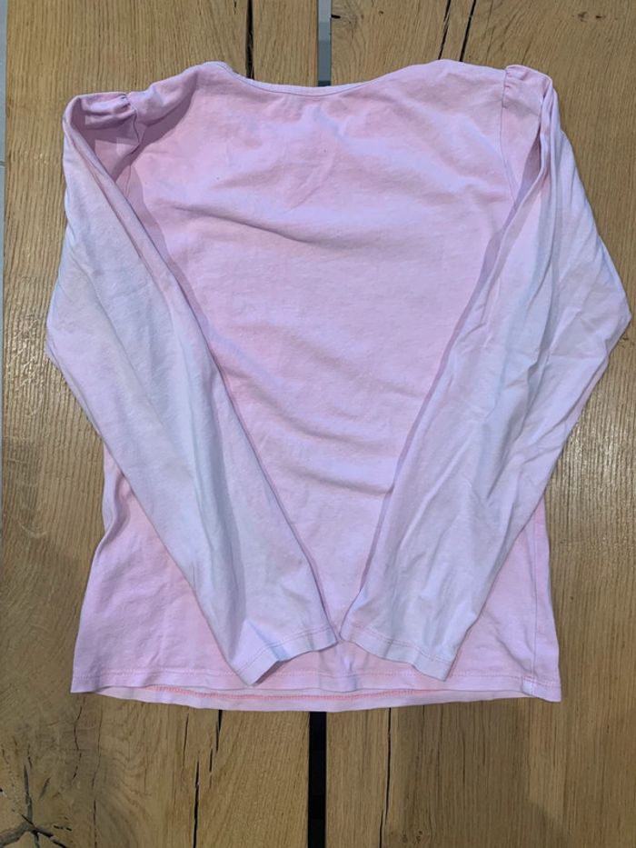 Tee-shirt manches longues rose motif papillon  fille 10 ans (138) Verbaudet - photo numéro 2