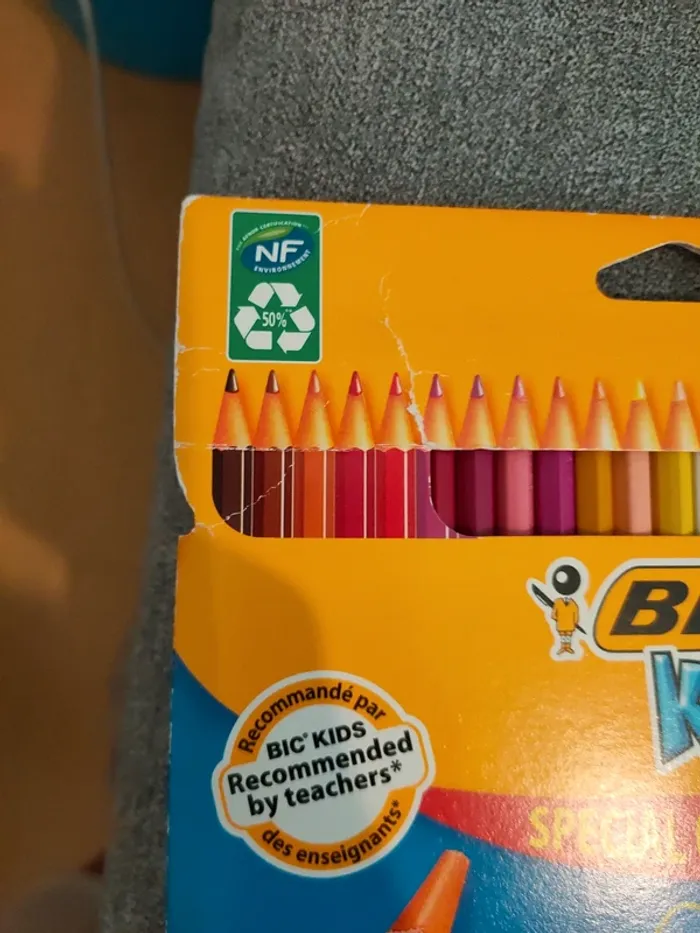 Lot de 24 crayons de couleur bic kids - photo numéro 3