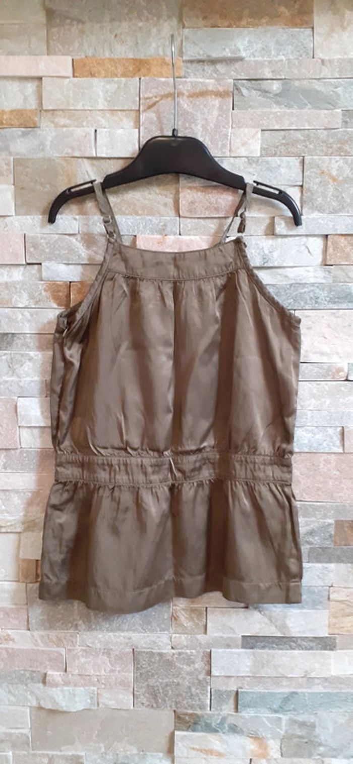 Robe satinée marron 5 ans 3 pommes - photo numéro 3