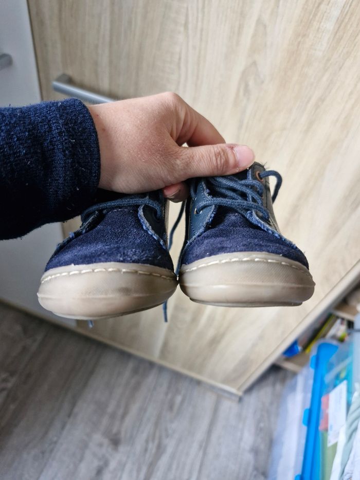 Bottines  / chaussures premiers pas bleu marine Obaïbi - photo numéro 10