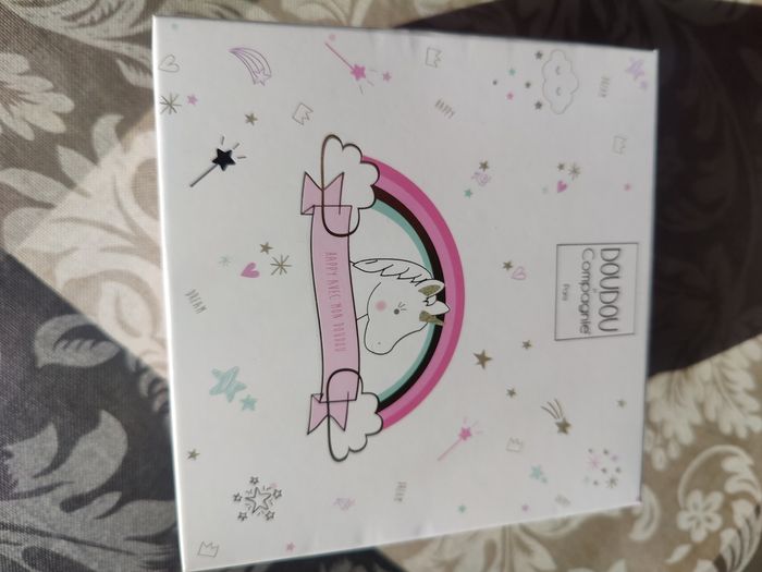 Doudou et compagnie chaussons naissance licorne - photo numéro 2