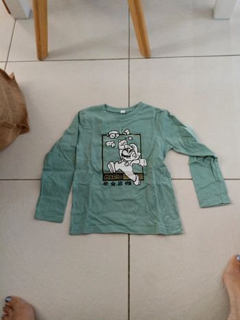 Haut manche longue Mario 5ans
