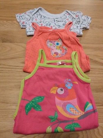 Lot bodies manches courtes/bretelles