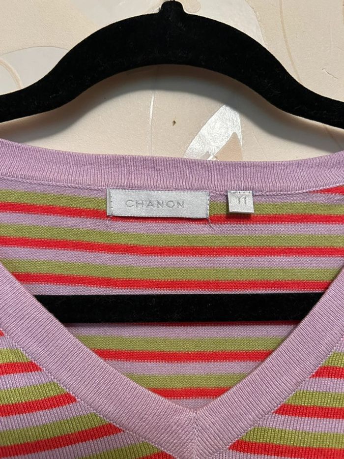 Petit pull à rayures colorés taille S - photo numéro 2