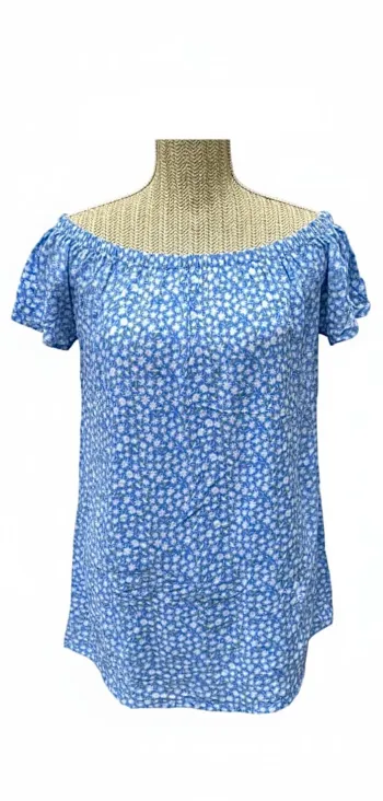 Tunique Fresh Made bleu motif floral femme Taille S Neuf