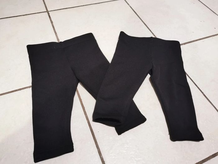 Lot de 2 leggings noir fourré - photo numéro 5