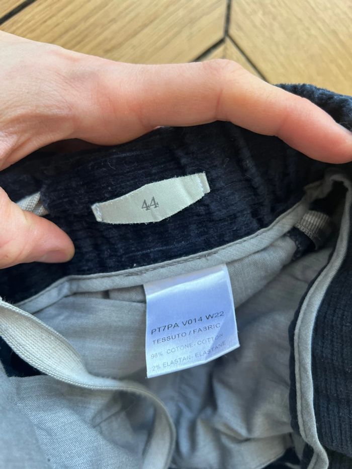 Pantalon velours côtelé Marine - photo numéro 2