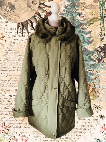 🍁🍃Parka vintage années 90 kaki vert olive green vintage 90s parka🍃🍁