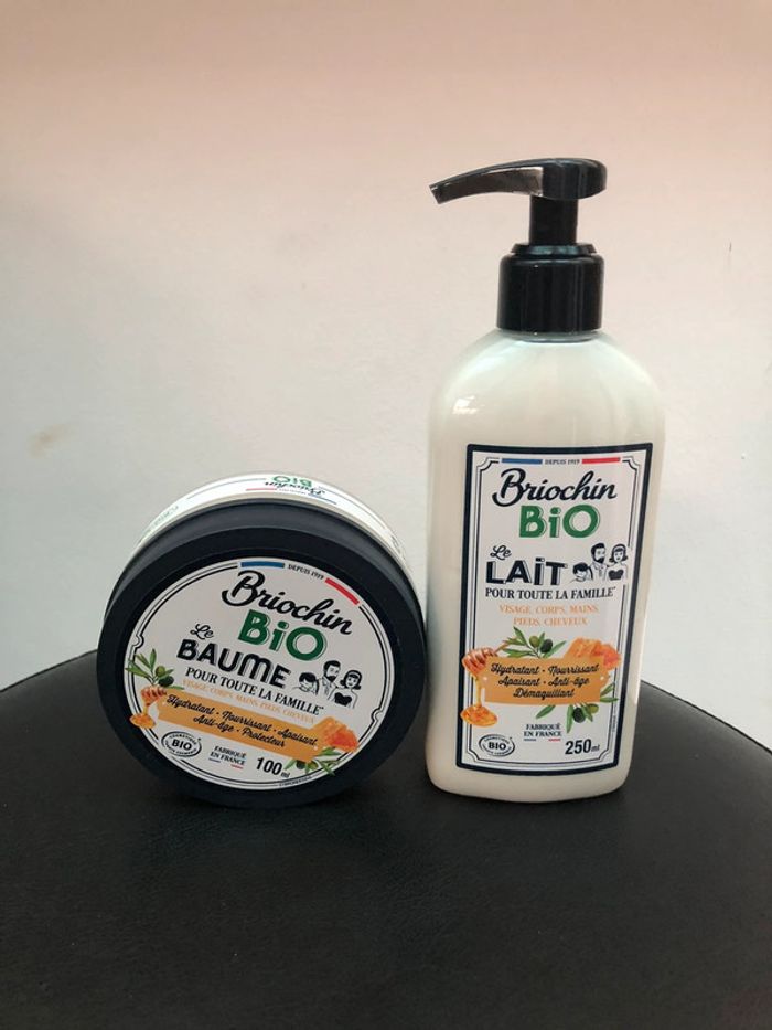 Lait hydratant démaquillant et baume corps