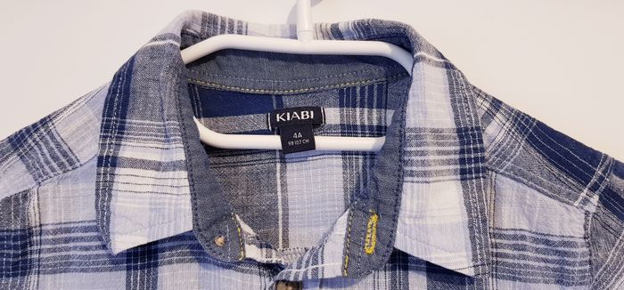 🦎 Chemise manches courtes en lin - Kiabi - 4 ans 🦎 - photo numéro 3