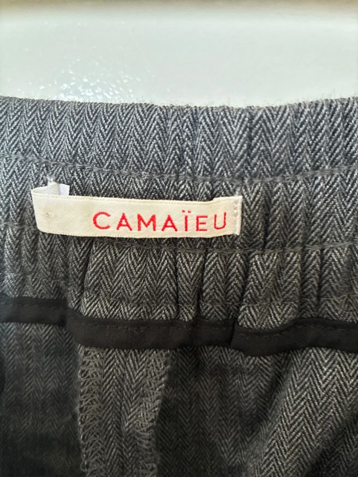 Pantalon carotte gris - photo numéro 3