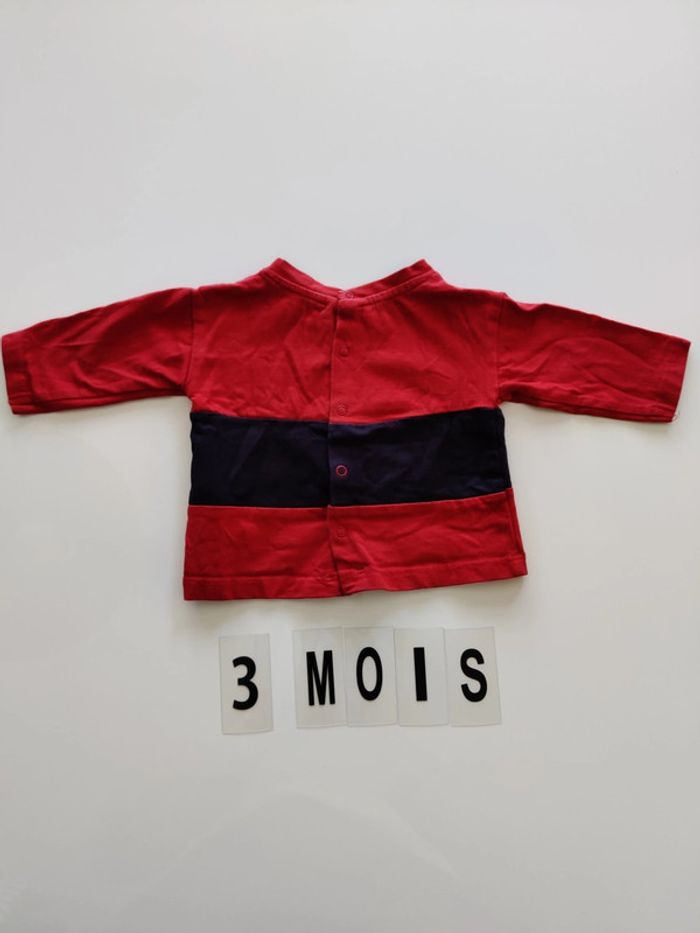 T-shirt manches longues motif fantaisie voiture Sergent Major TBE- 3 mois - photo numéro 4