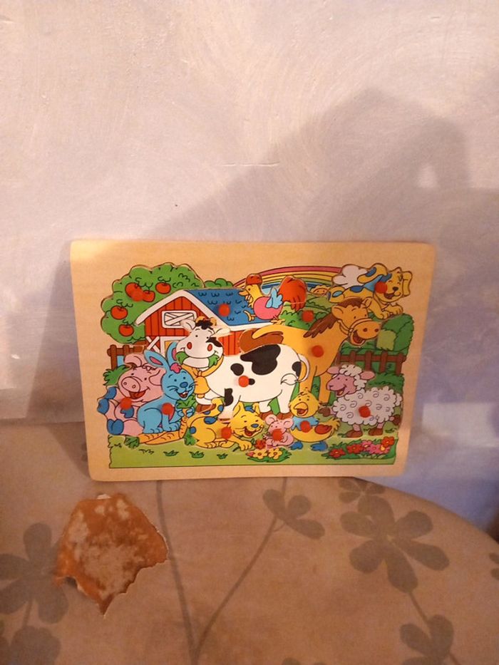 🎅puzzle bois animaux